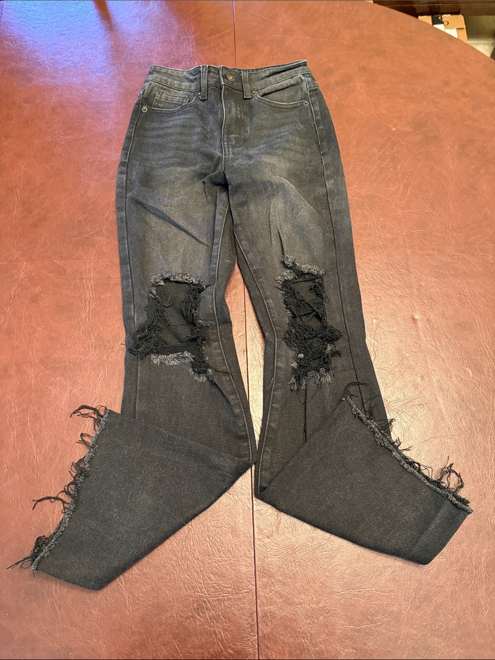 Forever 21 Black Distressed Jeans